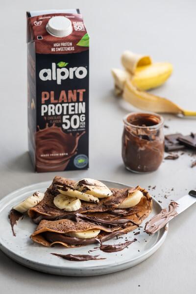 Alpro Protein Vegan Chocolate Banana Crepes